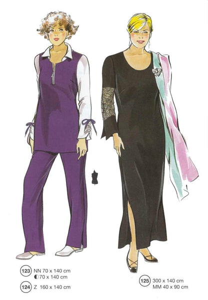 Lutterloh System sewing pattern — custom-fit fashion design 3 from Supplement 252