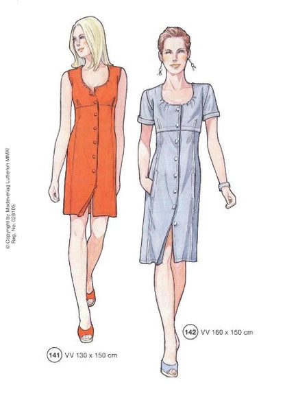 Lutterloh System sewing pattern — custom-fit fashion design 9 from Supplement 281