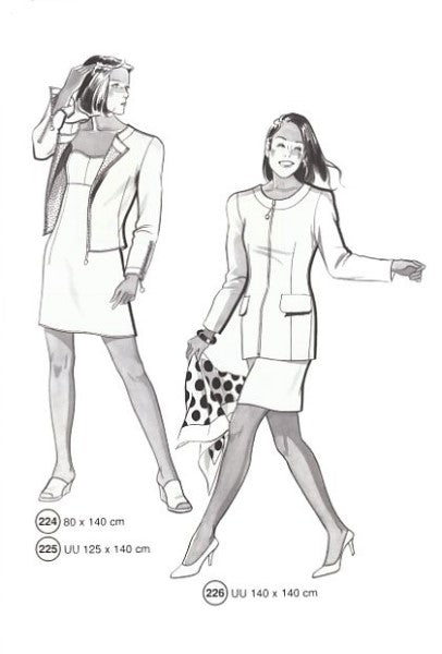 Lutterloh System sewing pattern — custom-fit fashion design 10 from Supplement 219