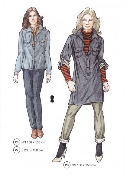 Lutterloh System sewing pattern — custom-fit fashion design 11 from Supplement 280