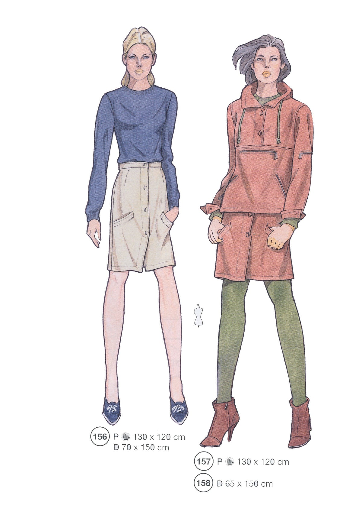 Lutterloh System sewing pattern — custom-fit fashion design 15 from Supplement 294