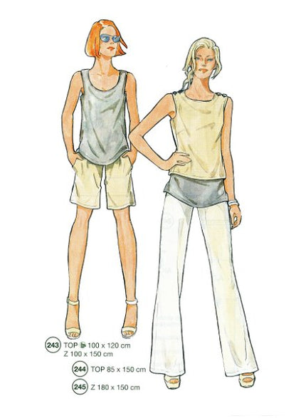 Lutterloh System sewing pattern — custom-fit fashion design 2 from Supplement 289