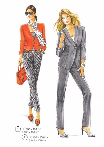 Lutterloh System sewing pattern — custom-fit fashion design 1 from Supplement 290