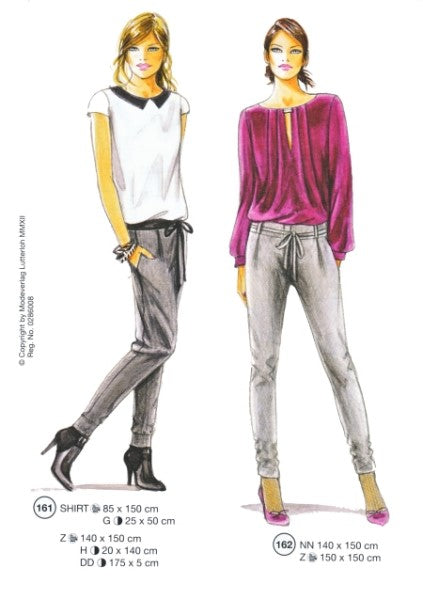 Lutterloh System sewing pattern — custom-fit fashion design 1 from Supplement 286